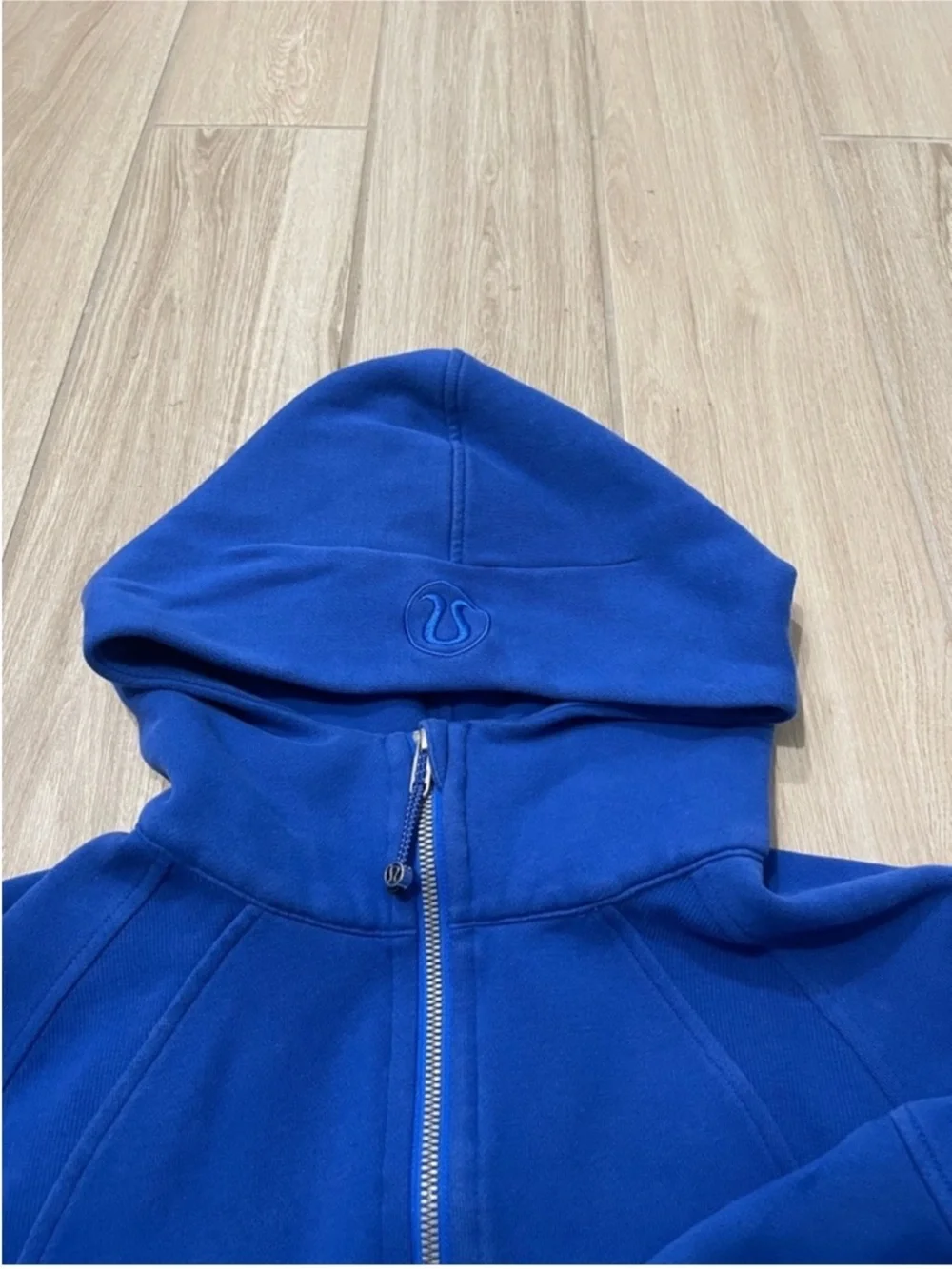 Lululemon Scuba Oversized Half Zip Hoodie Cerulean Blue Sz M/L